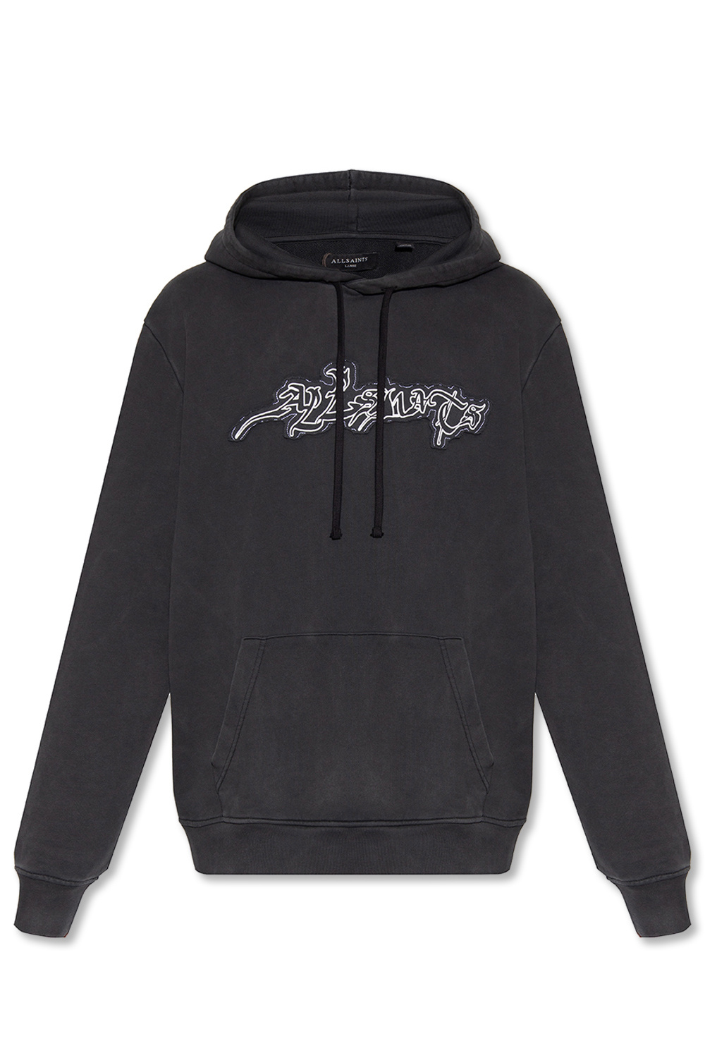 All saints black hoodie mens hot sale